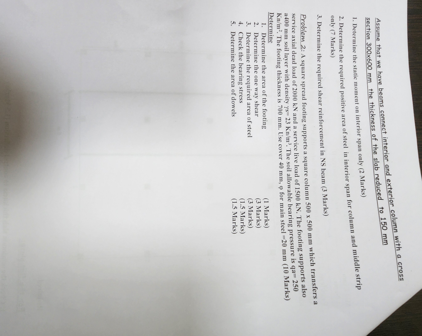 Assume that we have beams connect interior and