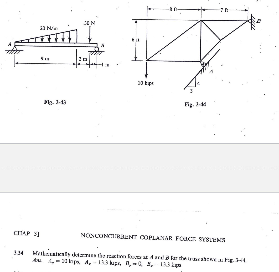 CHAP 3 ] NONCONCURRENT COPLANAR FORCE SYSTEMS 3 .