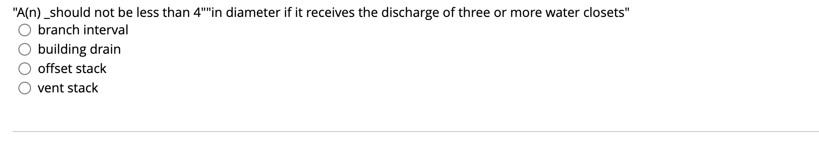 " A ( n ) _ should not be less than 4 " " in