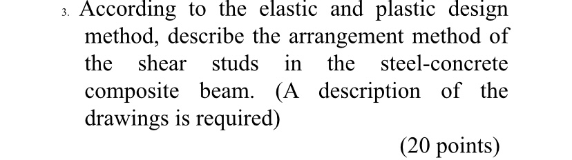 According to the elastic and plastic design