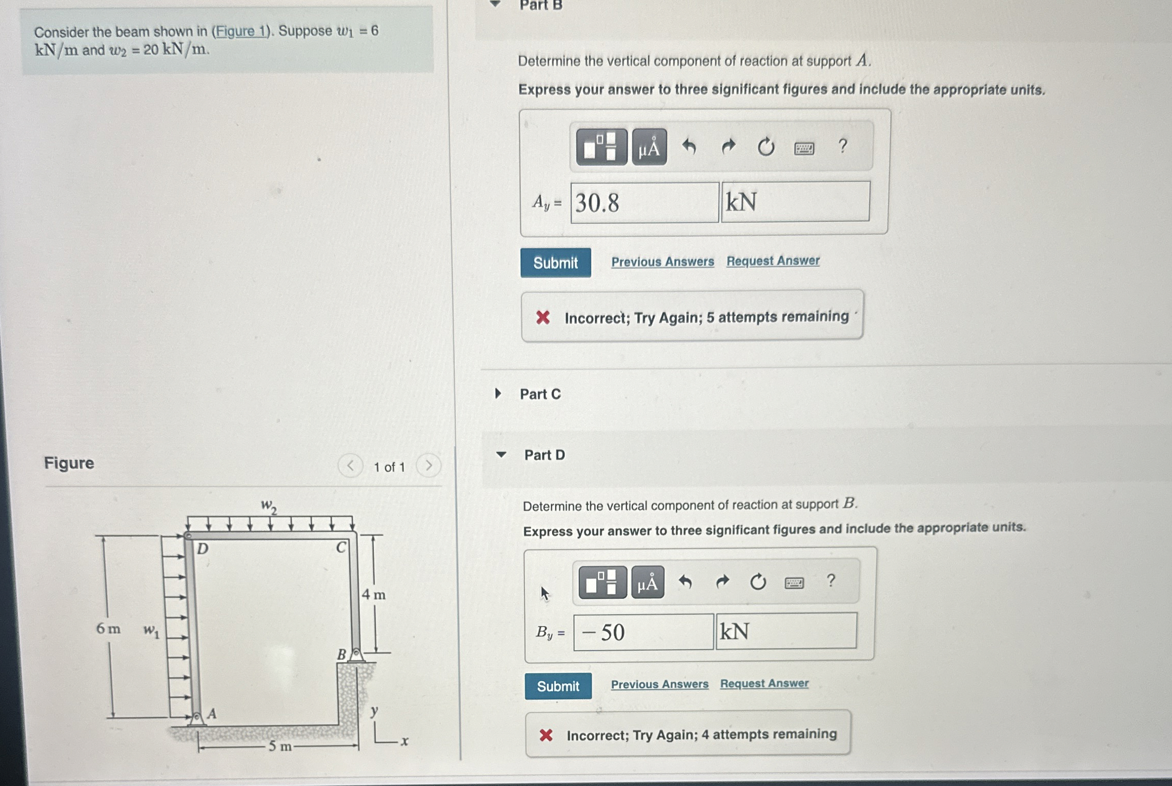 Consider the beam shown in ( Figure 1 ) . Suppose