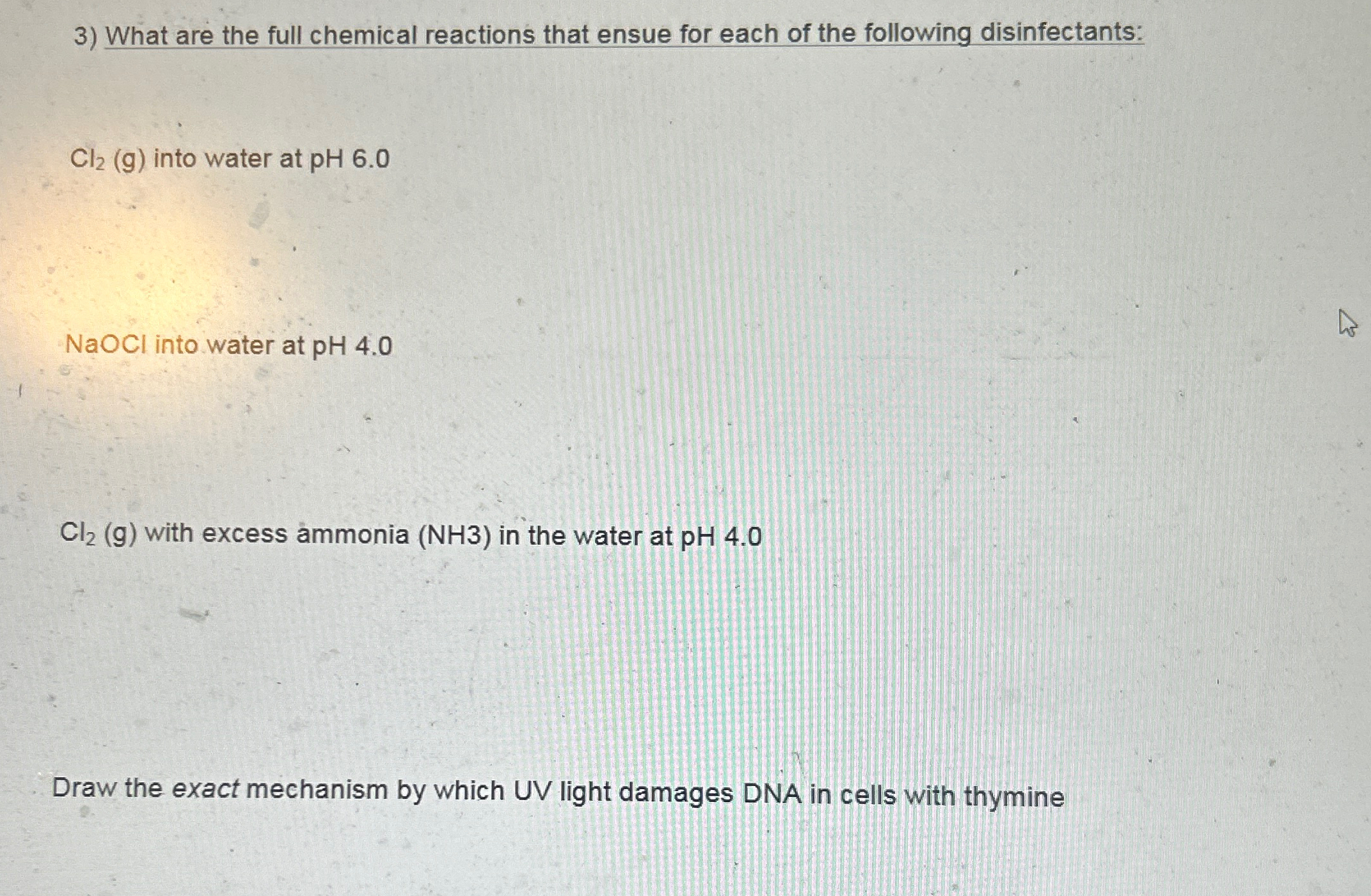 What are the full chemical reactions that ensue