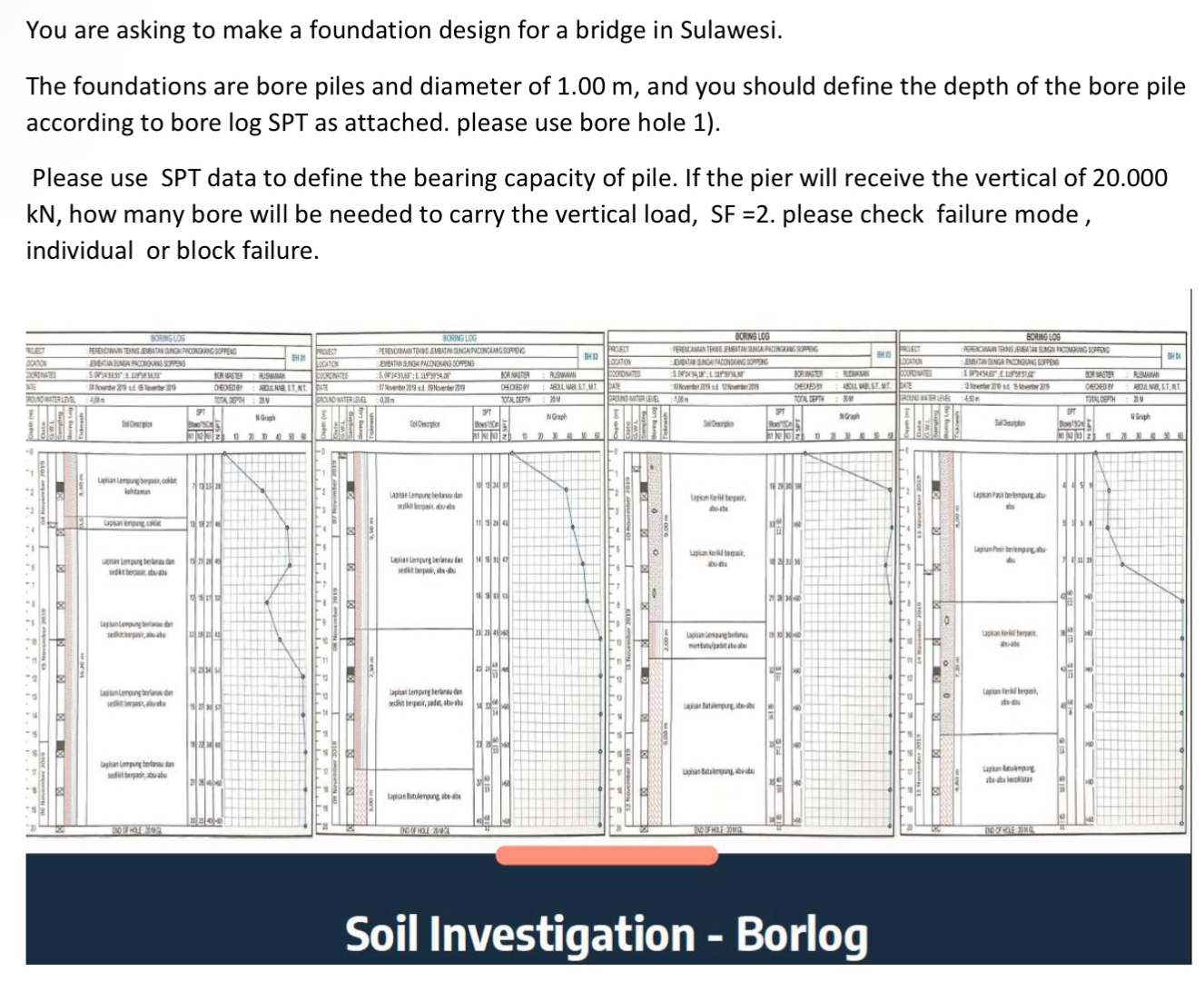 You are asking to make a foundation design for a