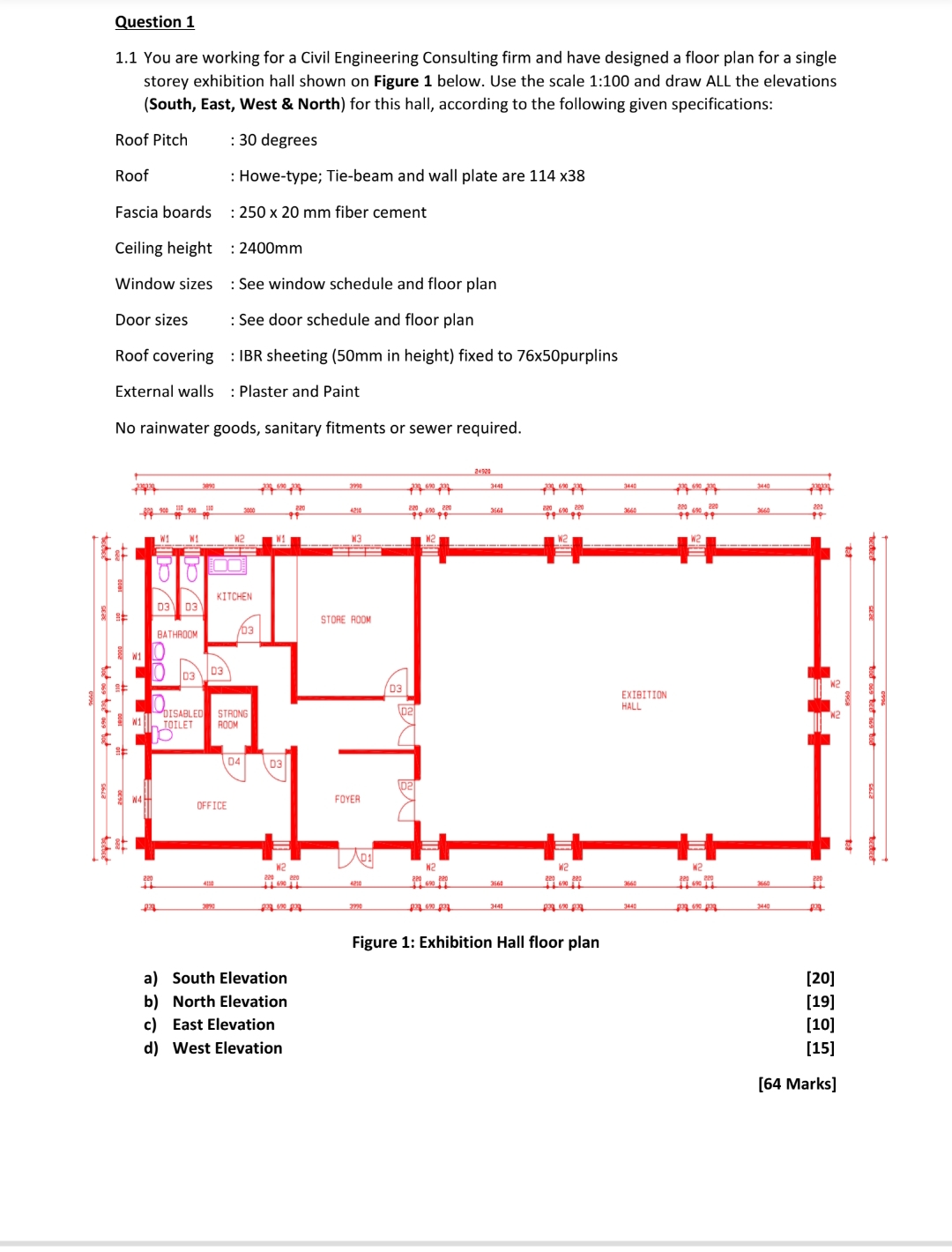 Question 1 1 . 1 You are working for a Civil