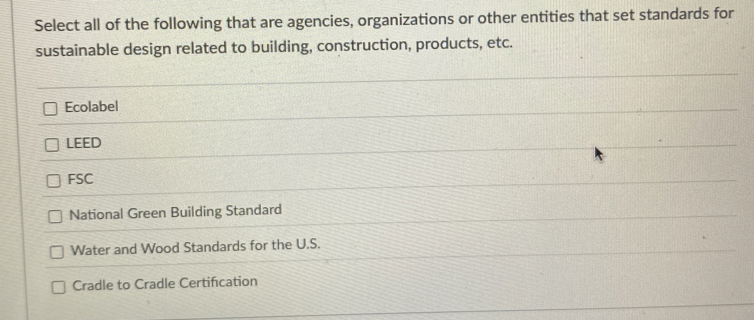 Select all of the following that are agencies,