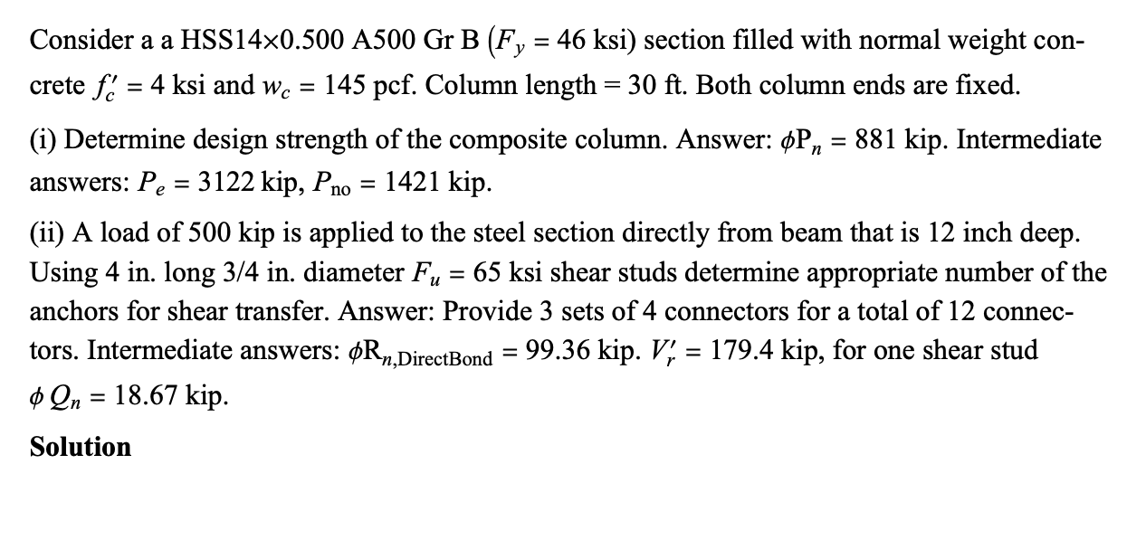 Please provide calculations for given solutions.