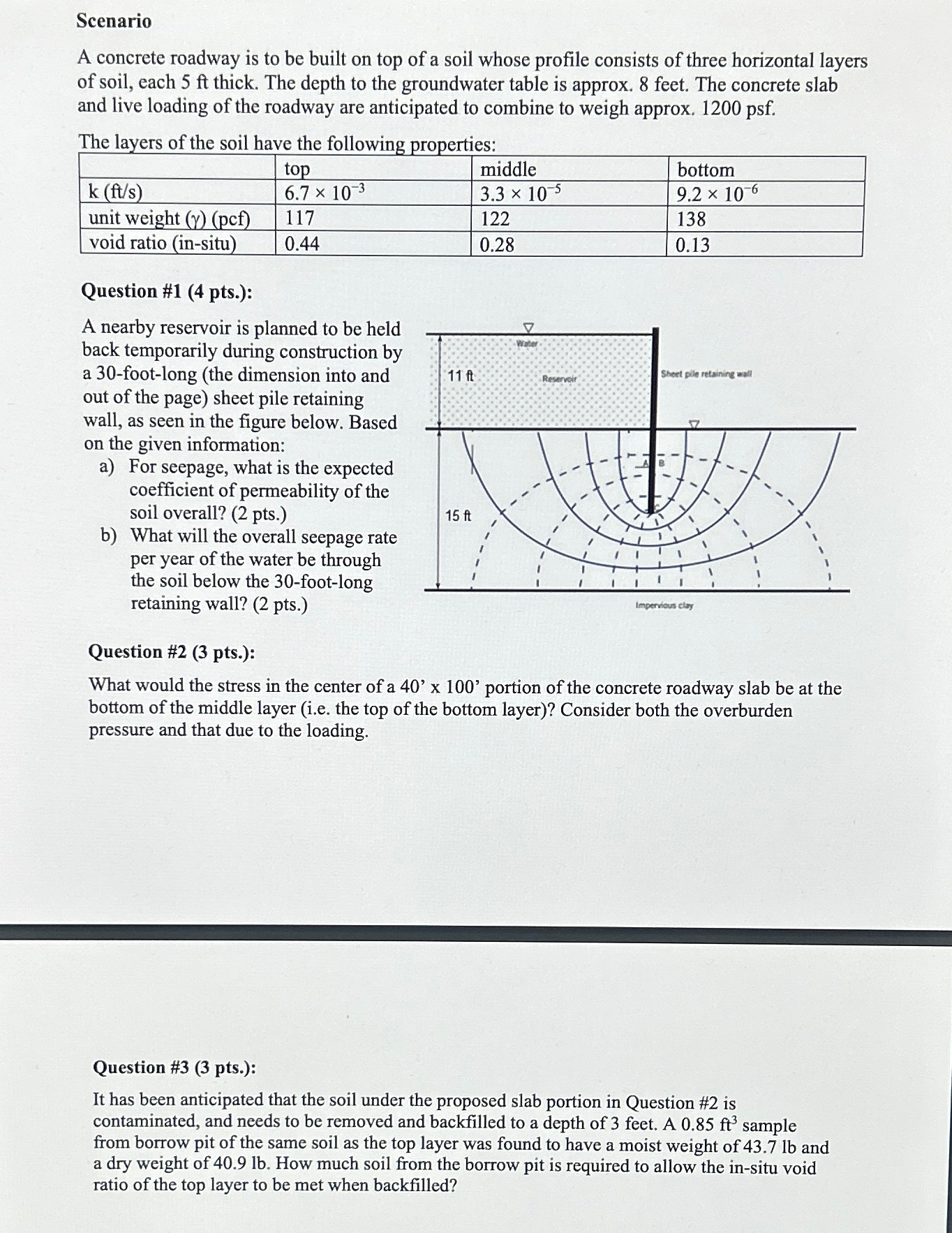Please show work and solve # 3