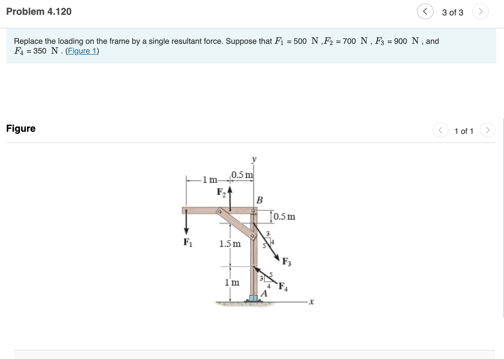 A ) Determine the magnitude of the resultant