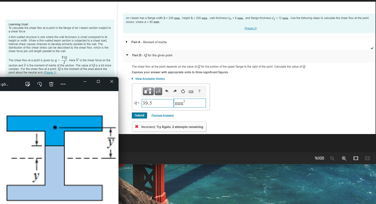 Learning Goal: To calculate the shear flow at a