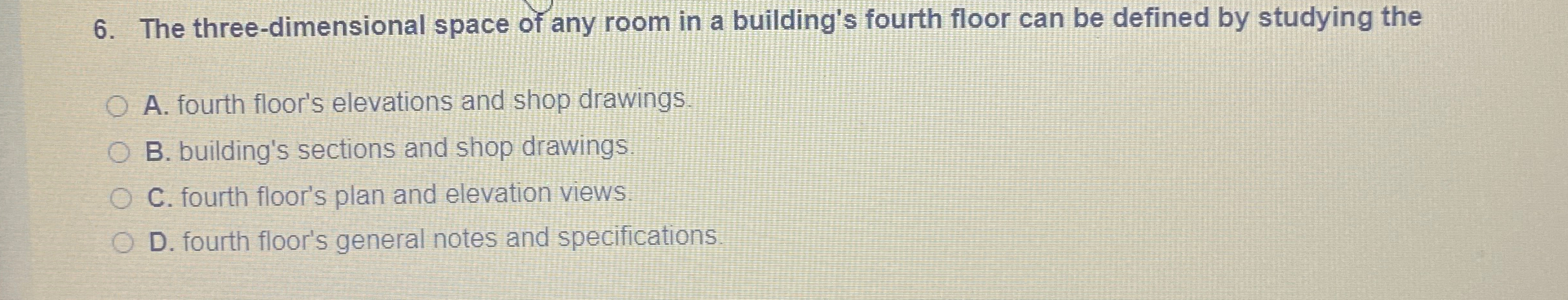 The three - dimensional space of any room in a