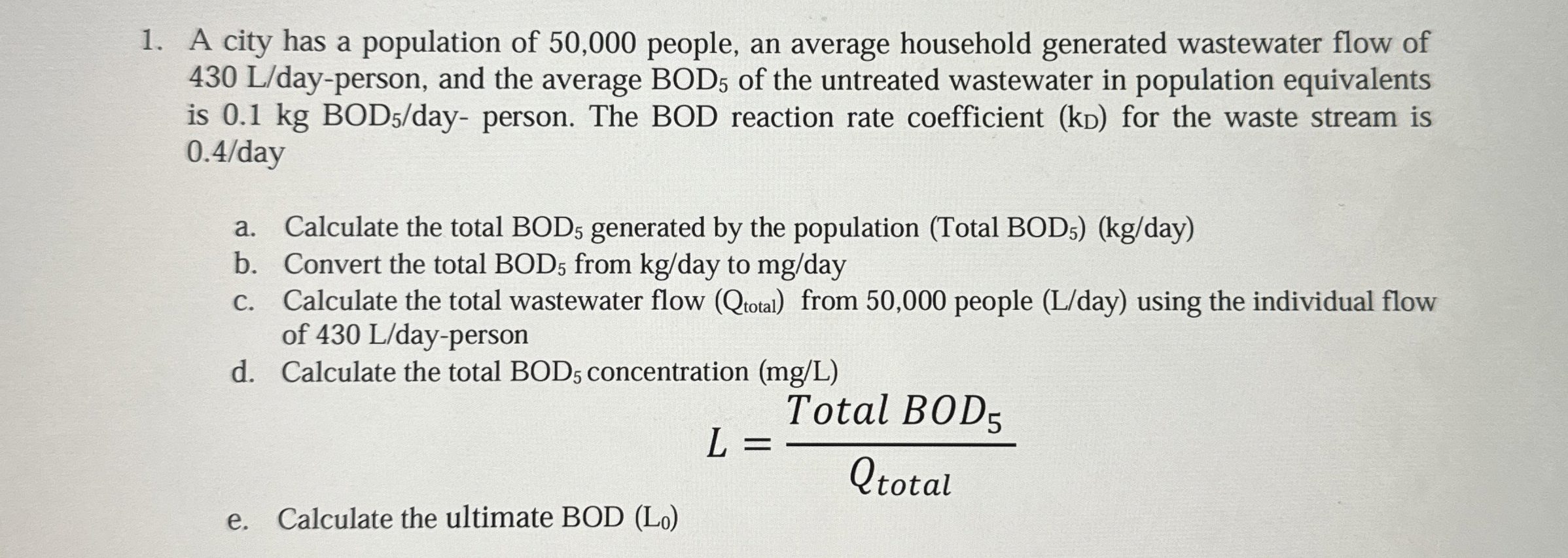 A city has a population of 5 0 , 0 0 0 people, an