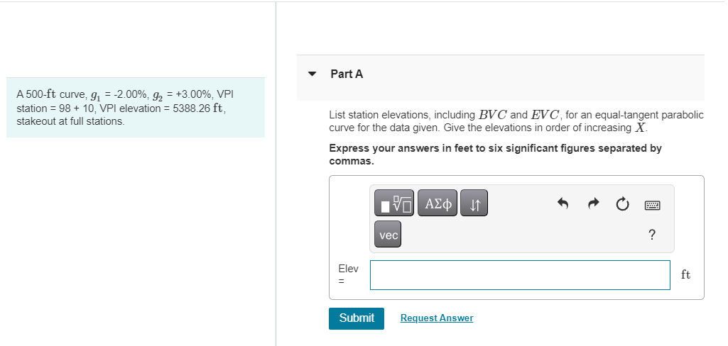 A 5 0 0 - ft curve, g 1 = - 2 . 0 0 % , g 2 = + 3