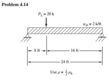 Design rectangular sections for the beams, loads,