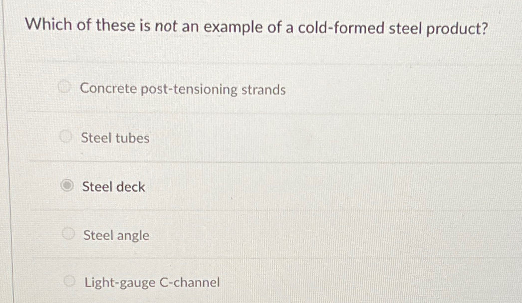 Which of these is not an example of a cold -