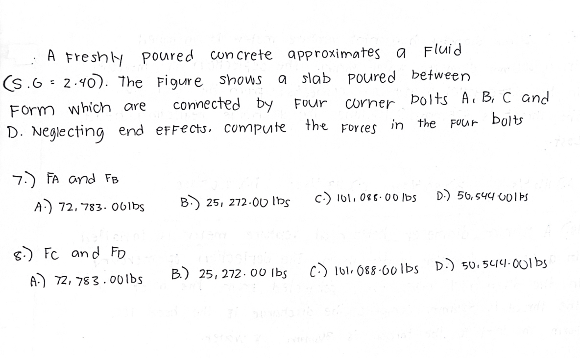 : A freshly poured concrete approximates a fluid