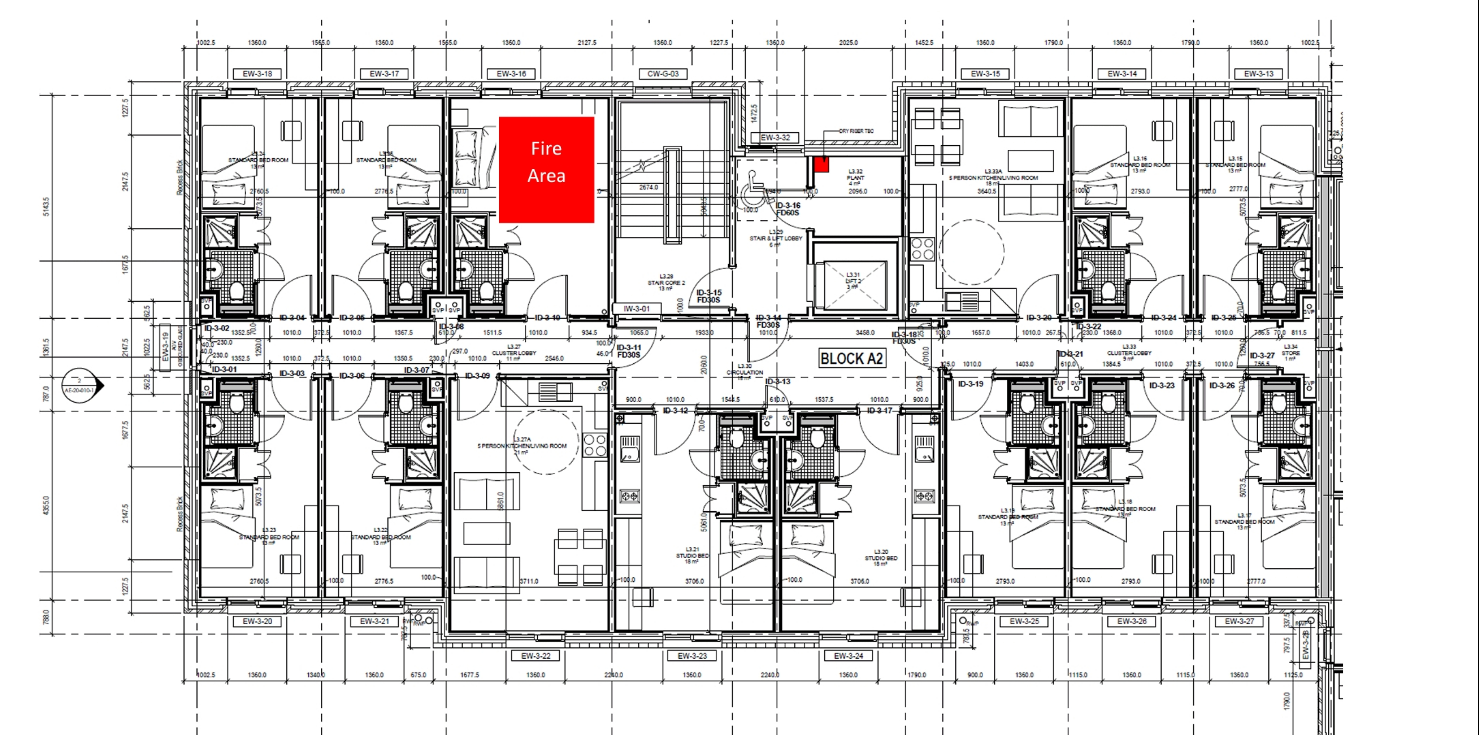 There are flats in a 4 - storey ( GF , and 1 F to