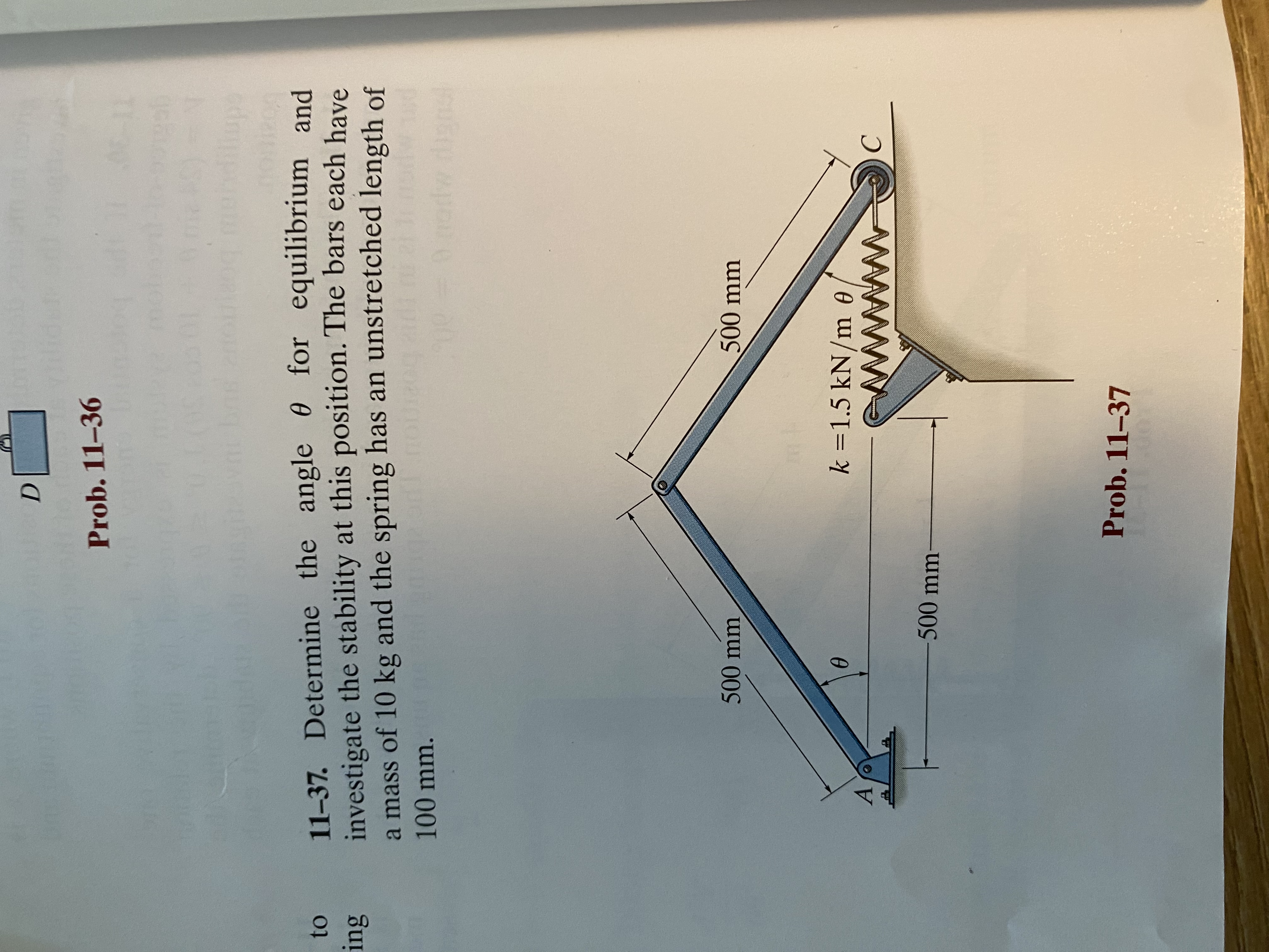 D Prob. 1 1 - 3 6 to 1 1 - 3 7 . Determine the