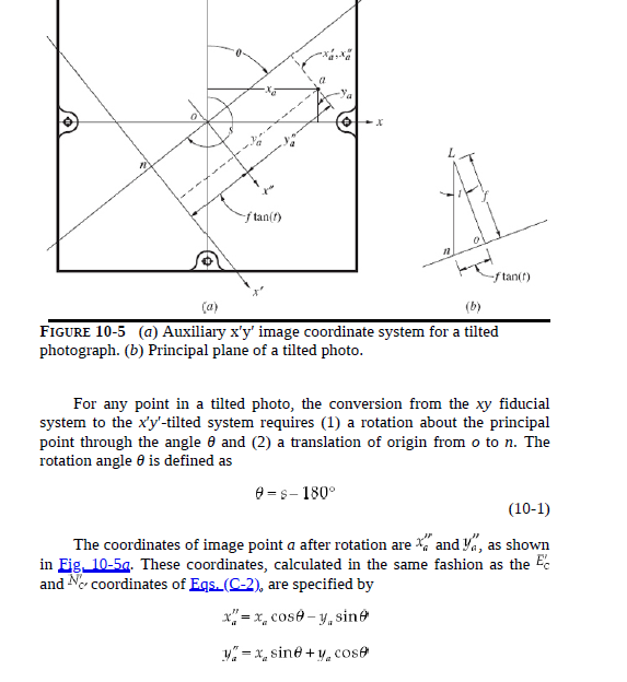 Approve this tow Equations in photogrammetry ( a