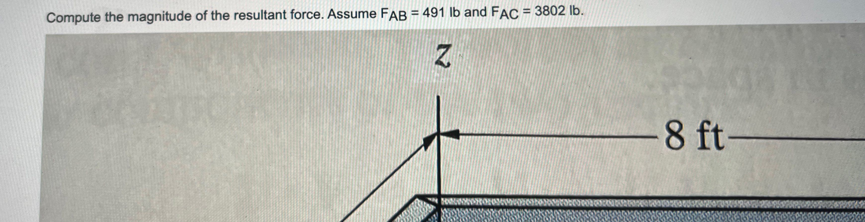 Compute the magnitude of the resultant force.