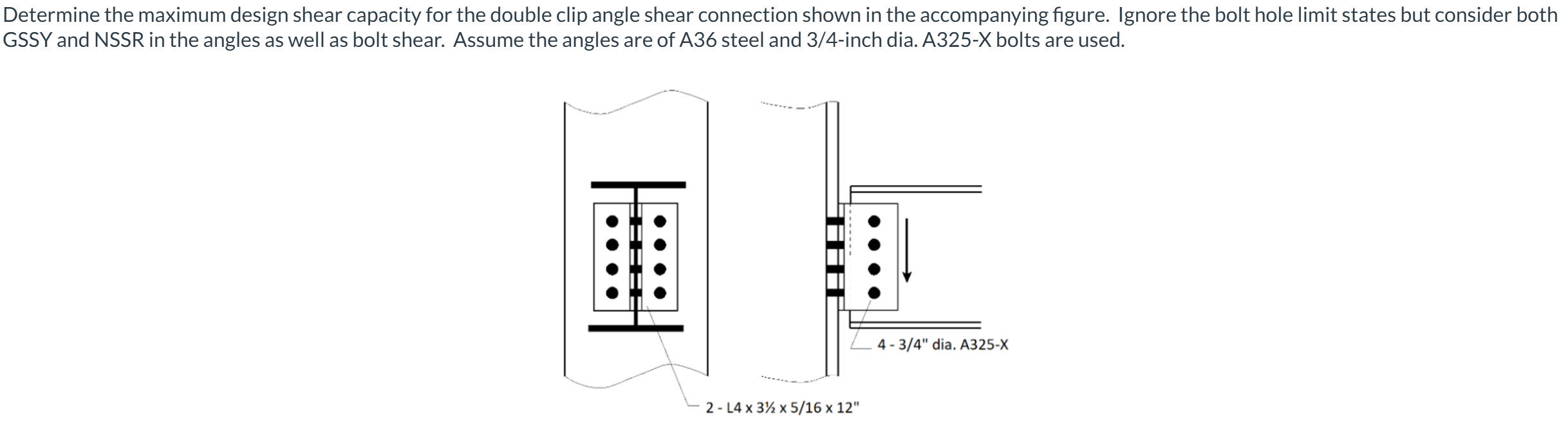 Determine the maximum design shear capacity for