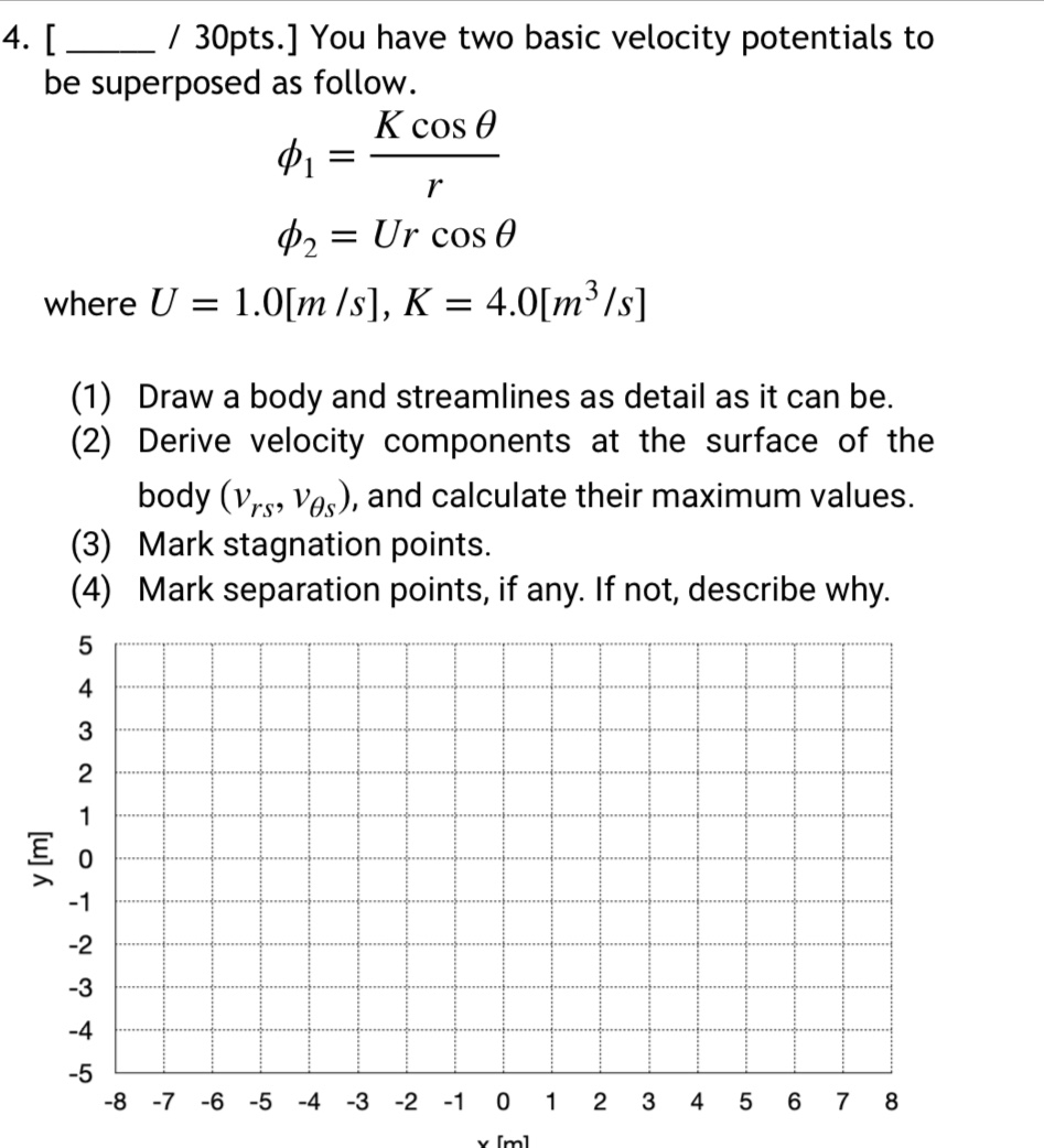 [ q , / 3 0 pts . ] You have two basic velocity