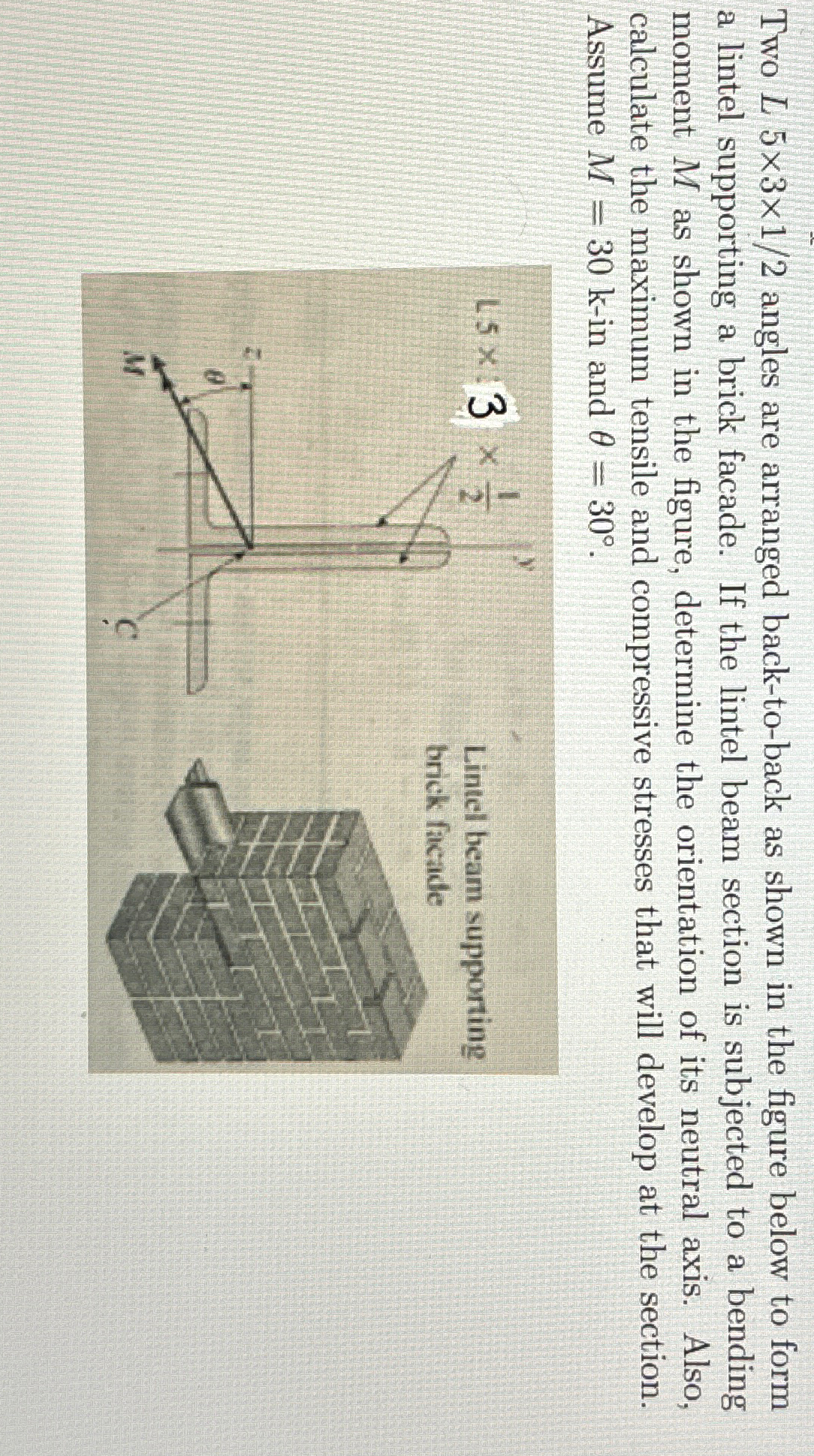 Two L 5 3 1 2 angles are arranged back - to -