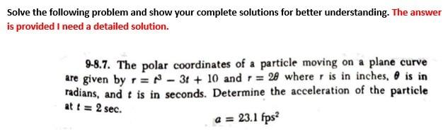 solve the following problem and show your
