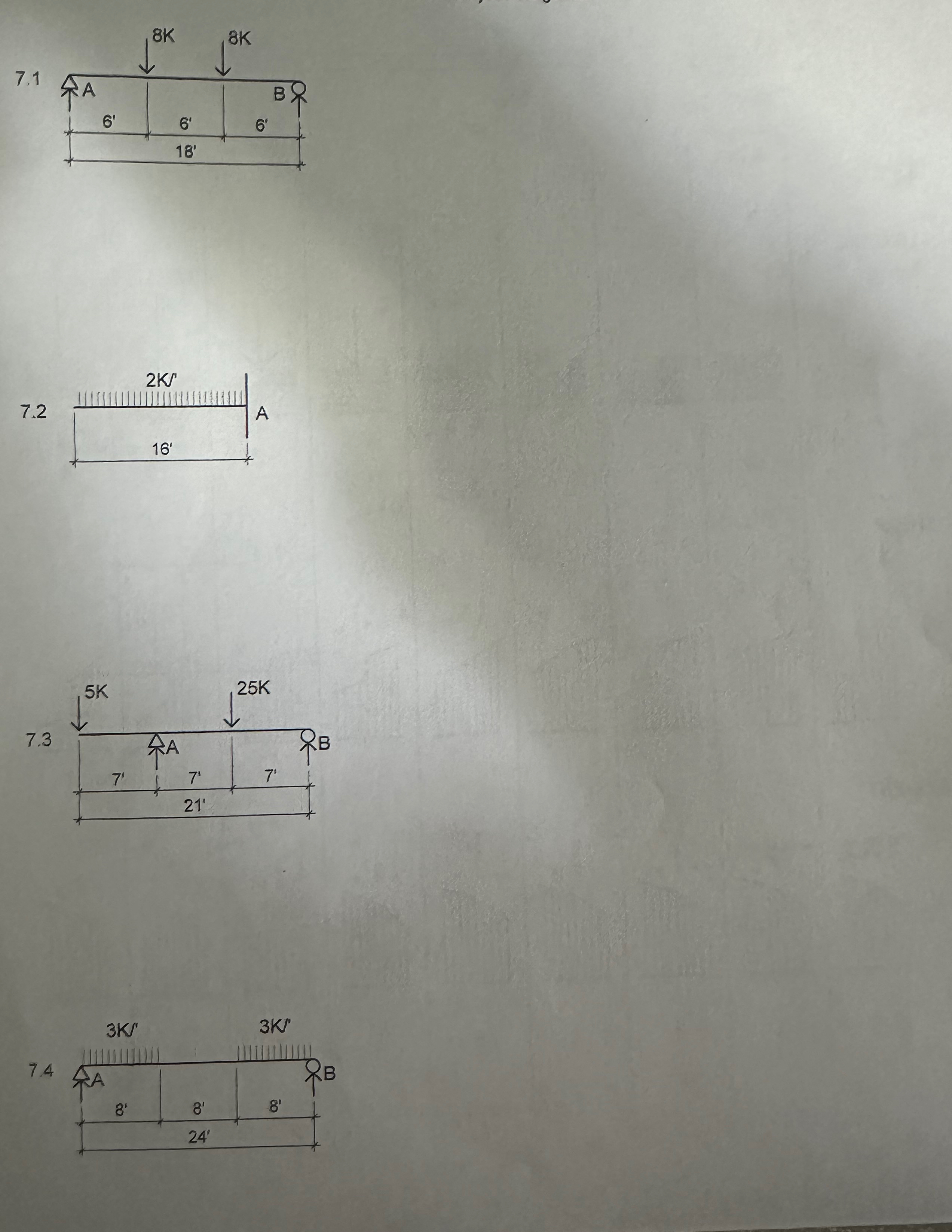 Cnstruct Shear and Moment Diagrams using the
