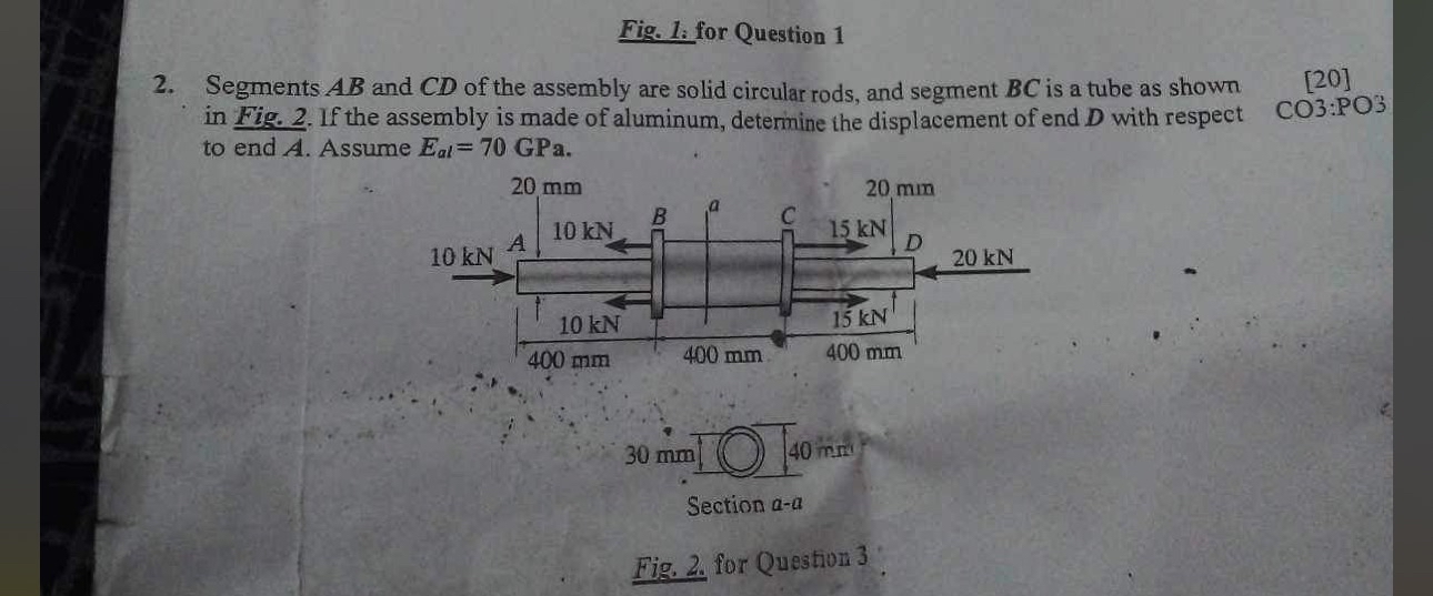 Fig. 1 . for Question 1 2 . Segments A B and C D