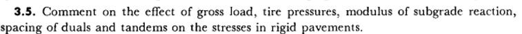 3 . 5 . Comment on the effect of gross load, tire