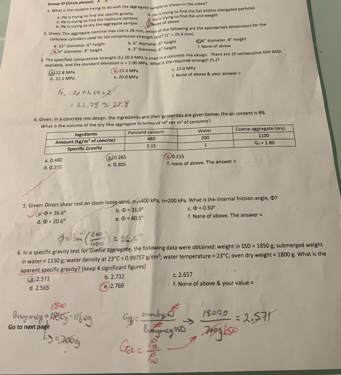 Group ID ( Circle please ) : What is the student