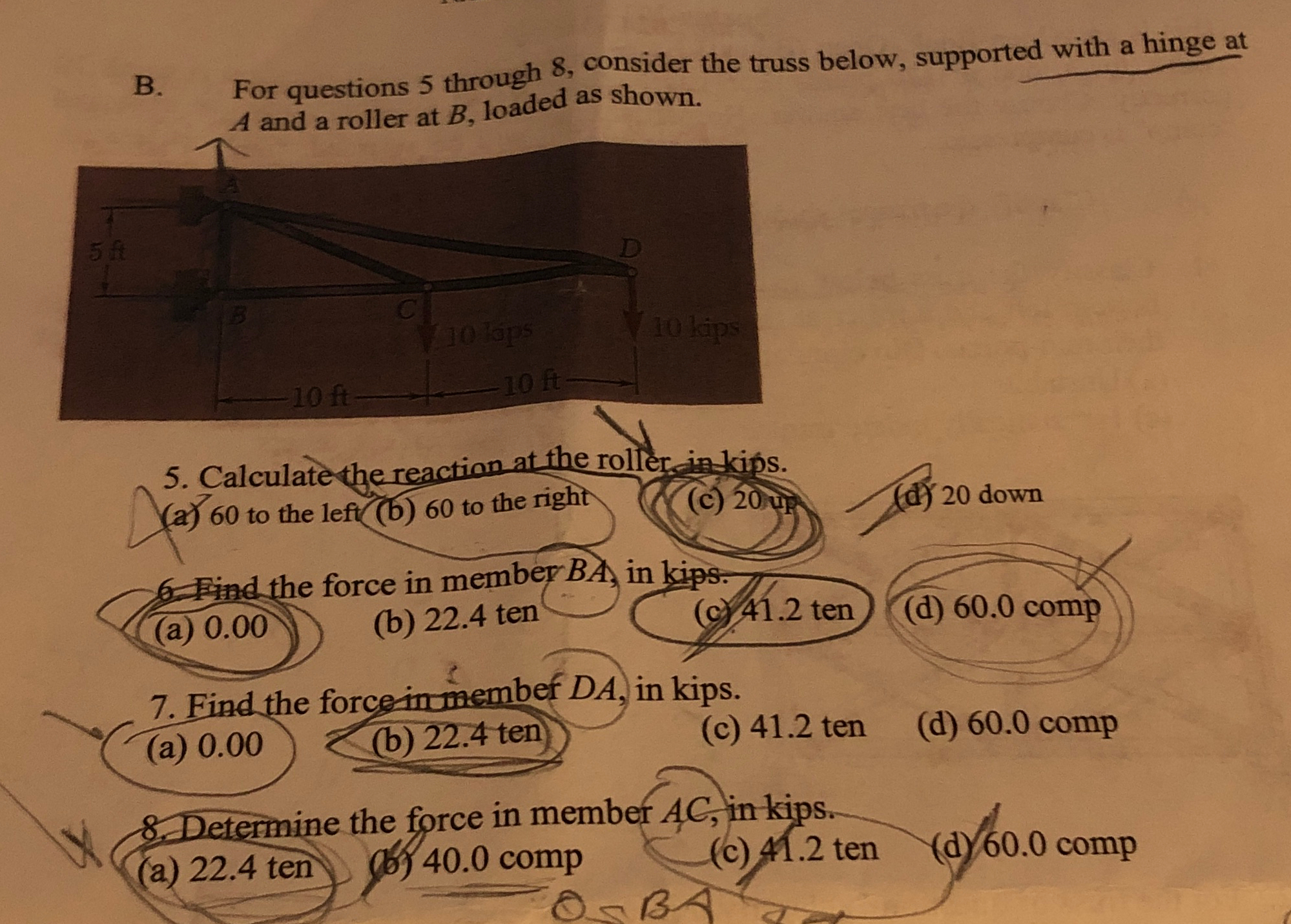 Anyone can heop assapapB. For questions 5 through