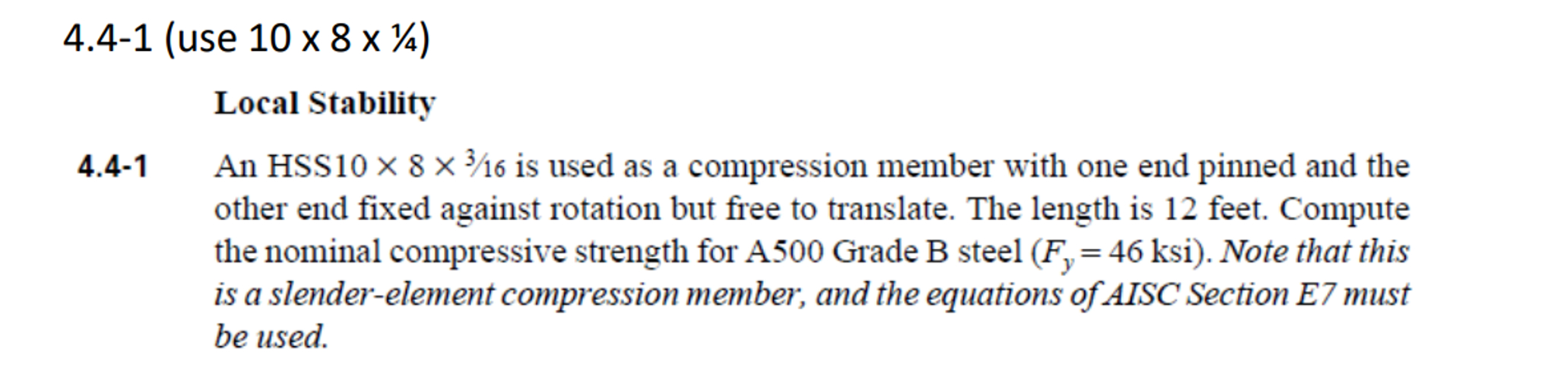4 . 4 - 1 ( use 1 0 8 1 4 ) Local Stability 4 . 4