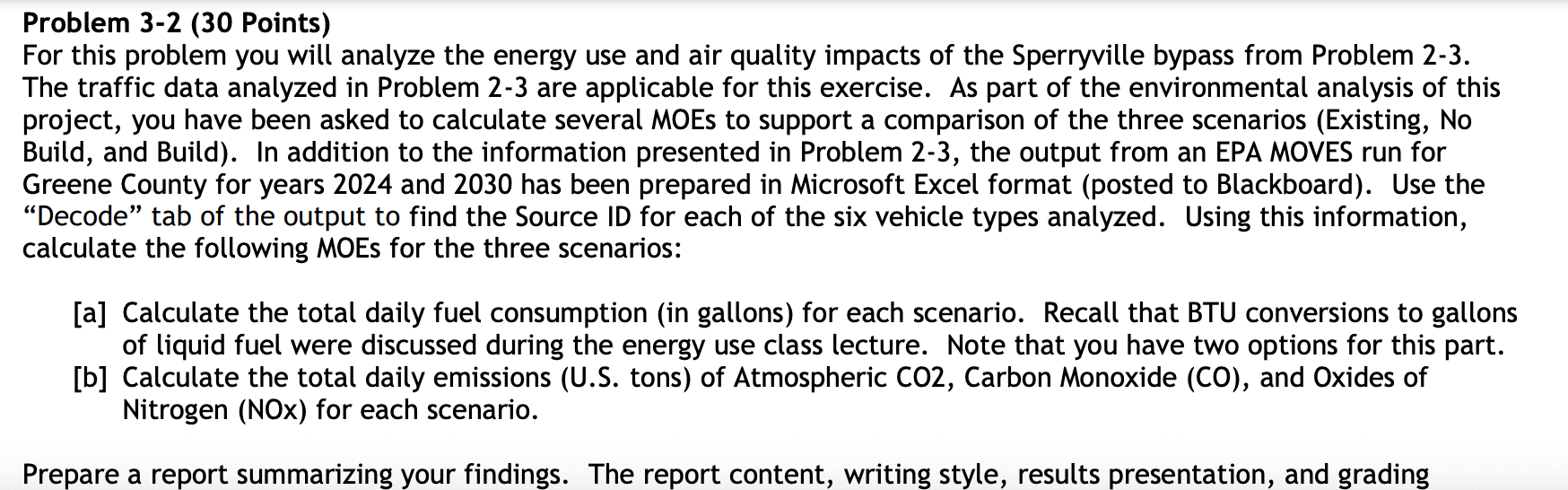 Problem 3 - 2 ( 3 0 Points ) For this problem you