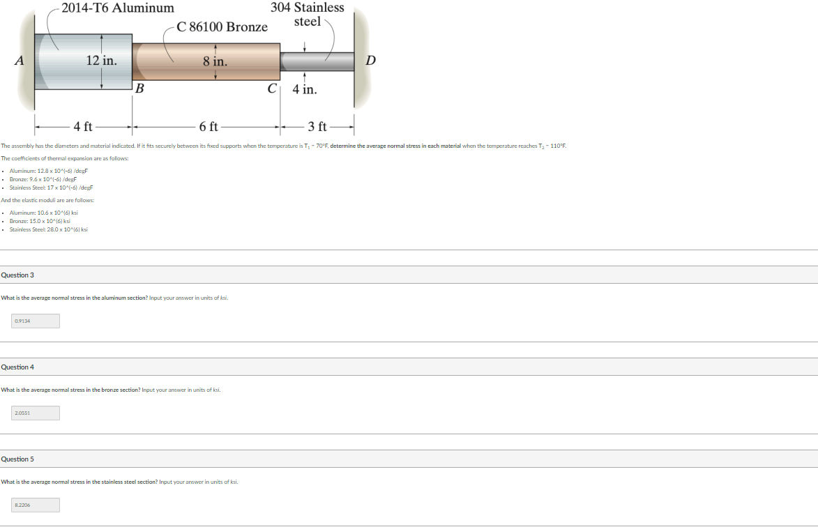 TNeed Help. The coefficients of thermal exparsion