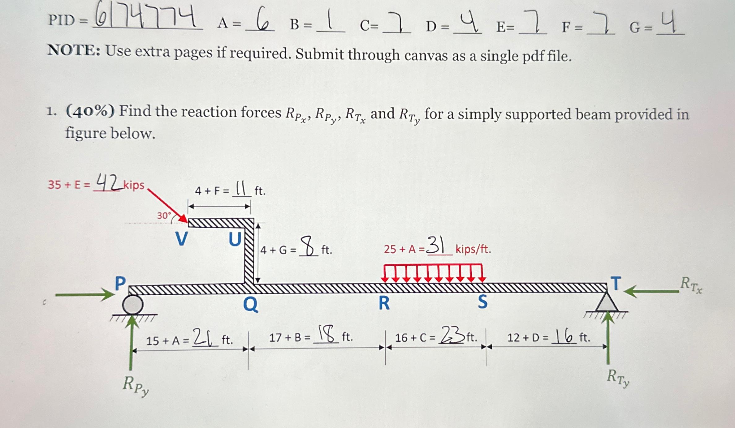 PID = 6 1 7 4 7 7 4 , A = 6 , B = 1 , C = 7 , D =