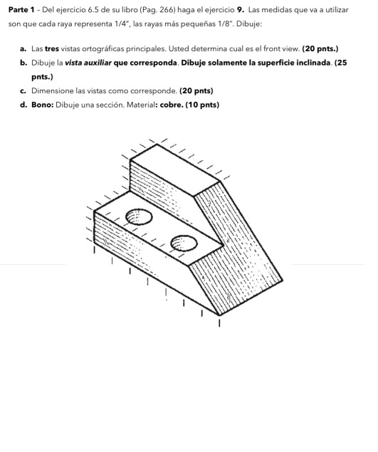Parte 1 - Del ejercicio 6 . 5 de su libro ( Pag .