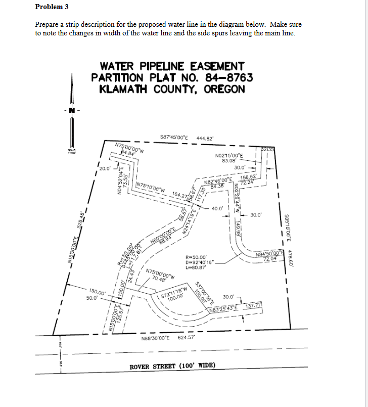 Problem 3 Prepare a strip description for the