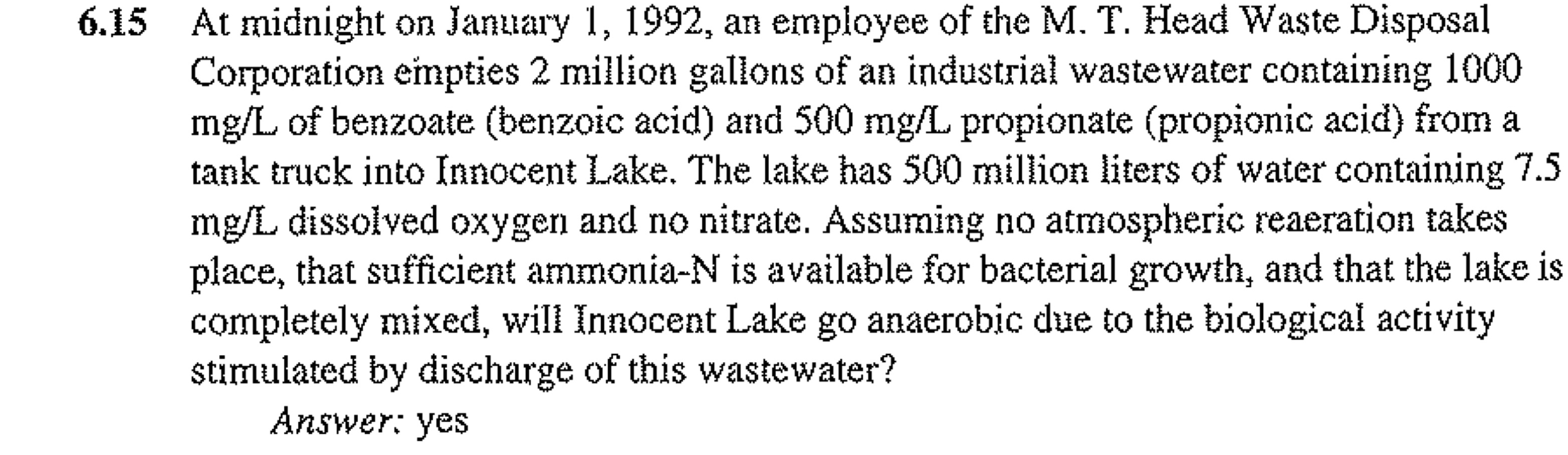 6 . 1 5 At midnight on January 1 , 1 9 9 2 , an