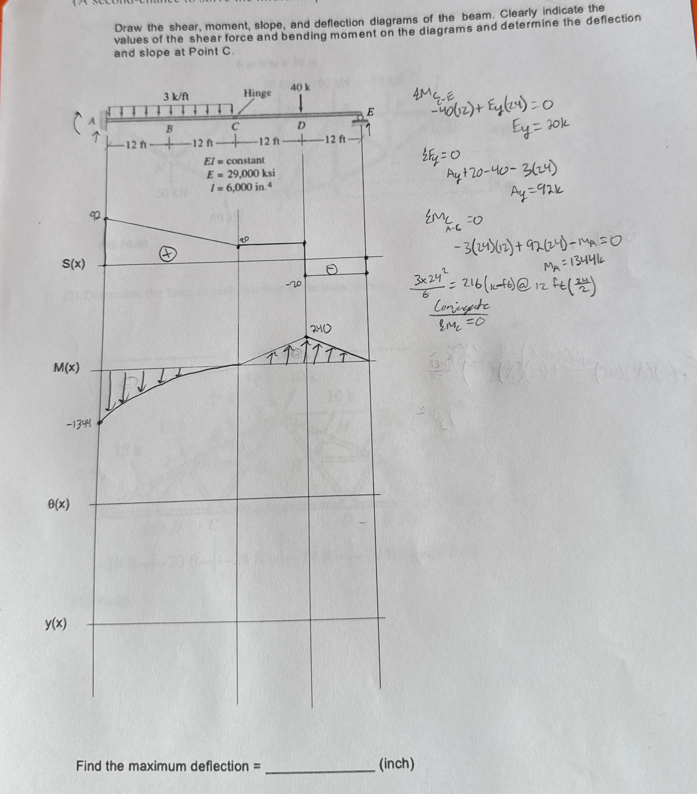 Solve for theta ( x ) and y ( x ) and draw the