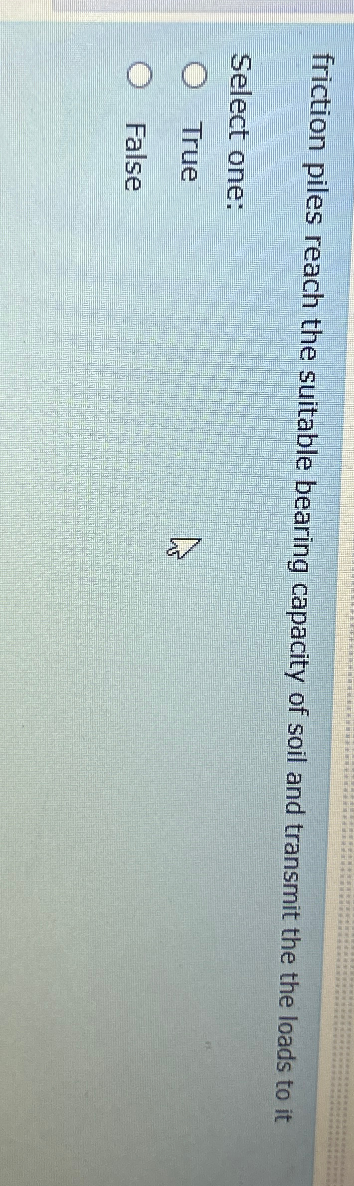 friction piles reach the suitable bearing