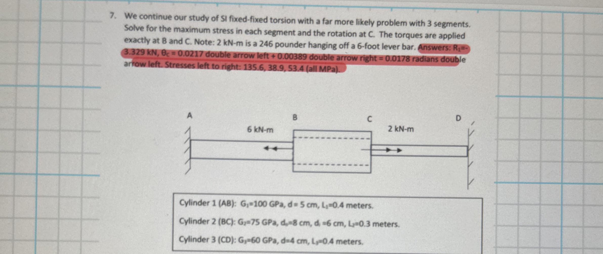 We continue our study of SI fixed - fixed torsion