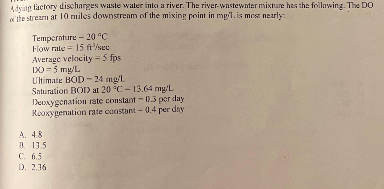 A dying factory discharges waste water into a