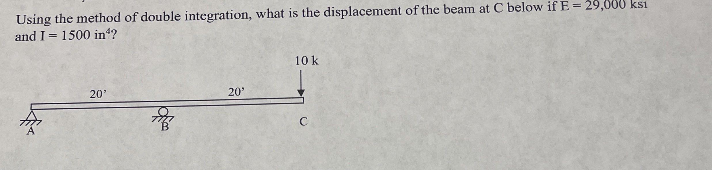 Solve and Show work using double integration