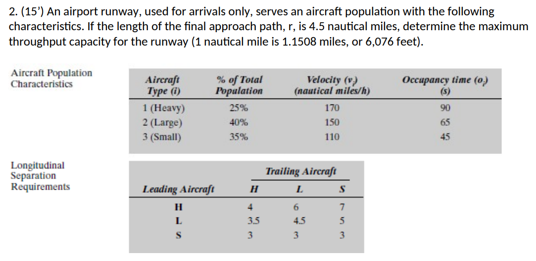 ( 1 5 ' ) An airport runway, used for arrivals