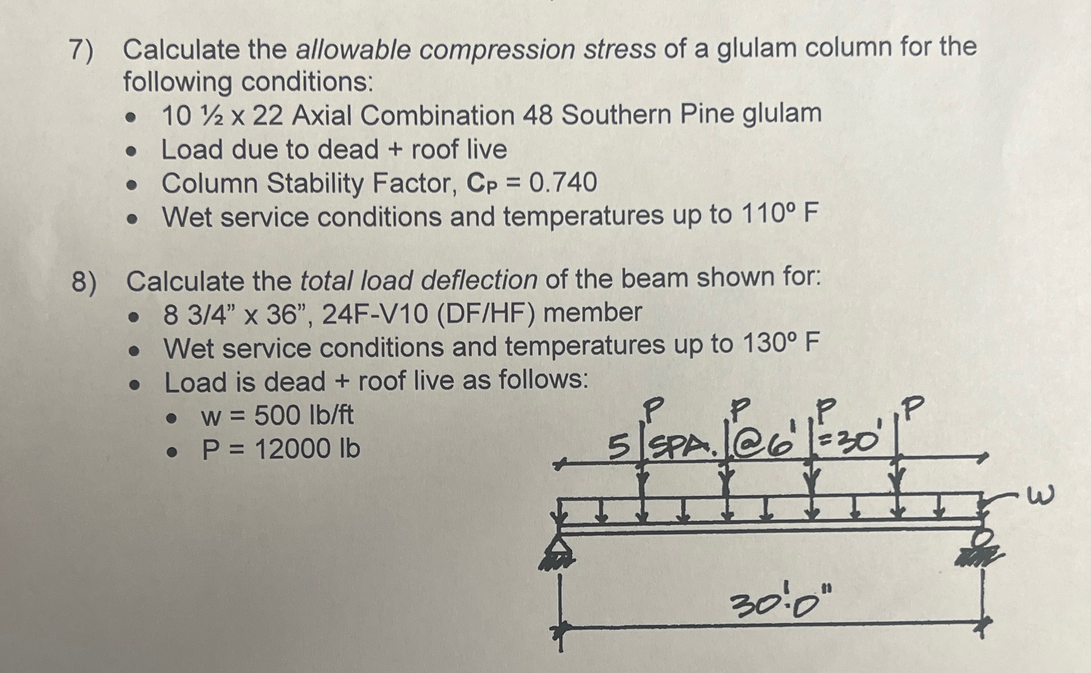 Calculate the allowable compression stress of a