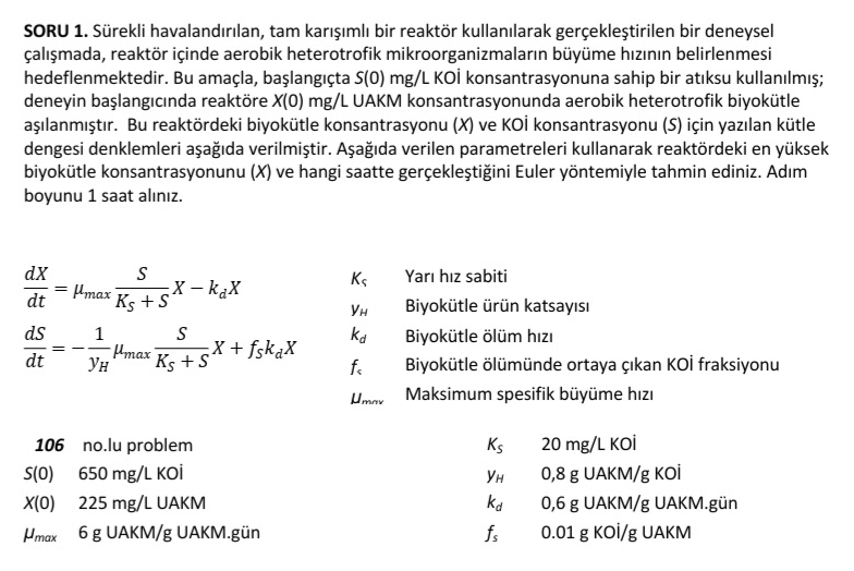 SORU 1 . S rekli havaland r lan , tam kar ml bir