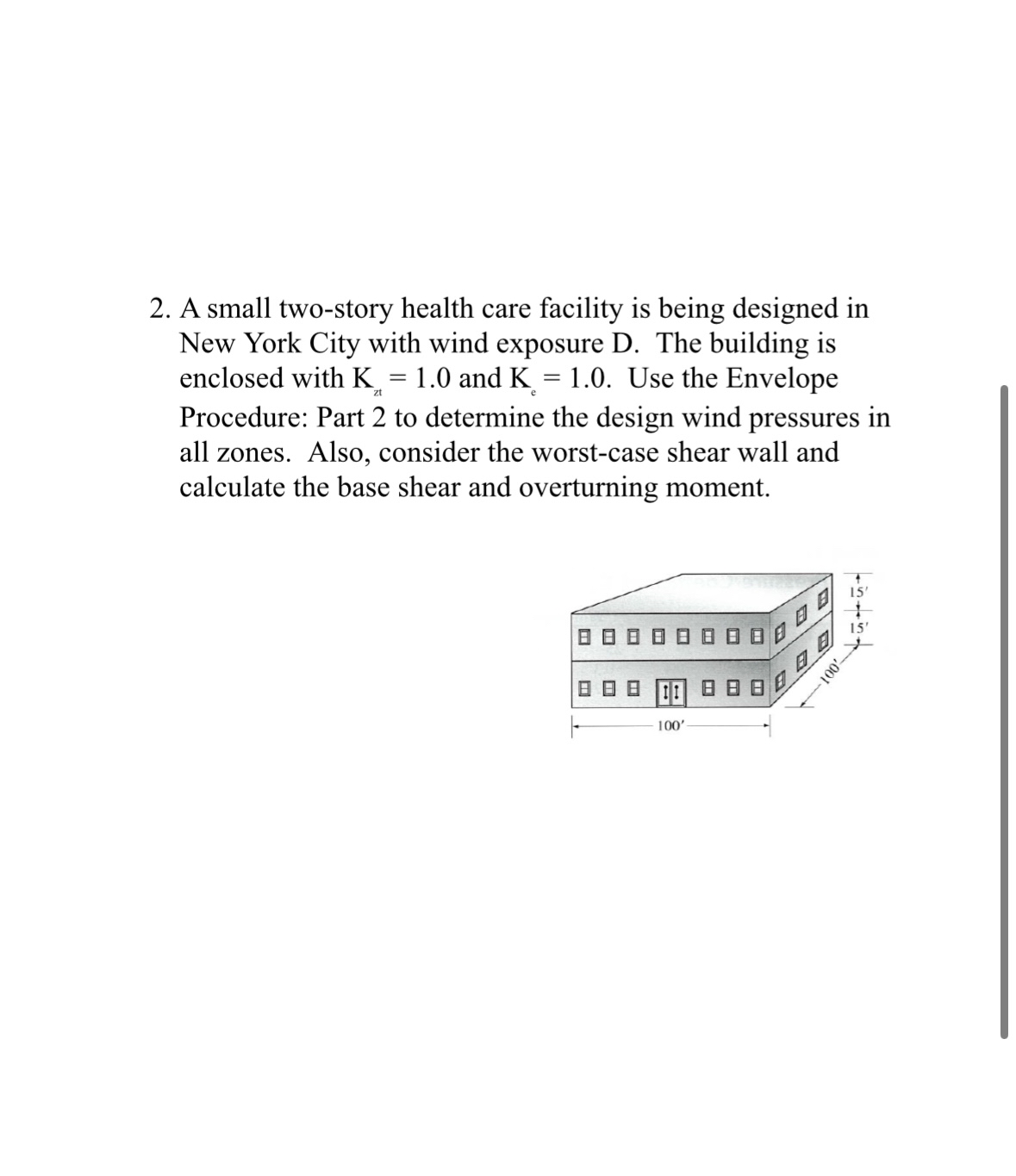 A small two - story health care facility is being