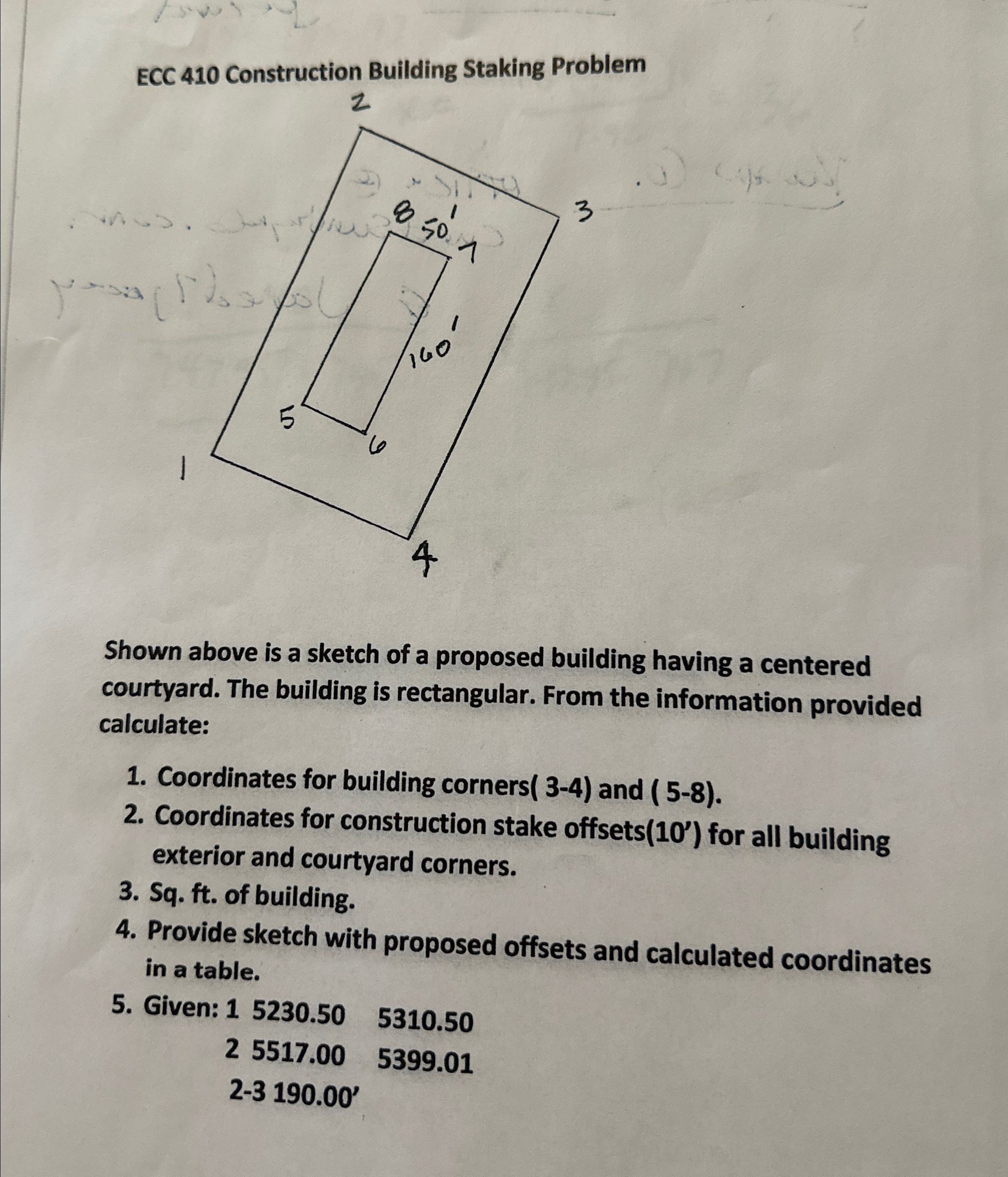 ECC 4 1 0 Construction Building Staking Problem