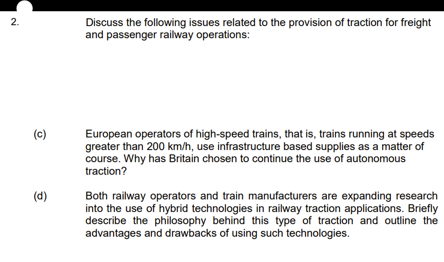 Discuss the following issues related to the